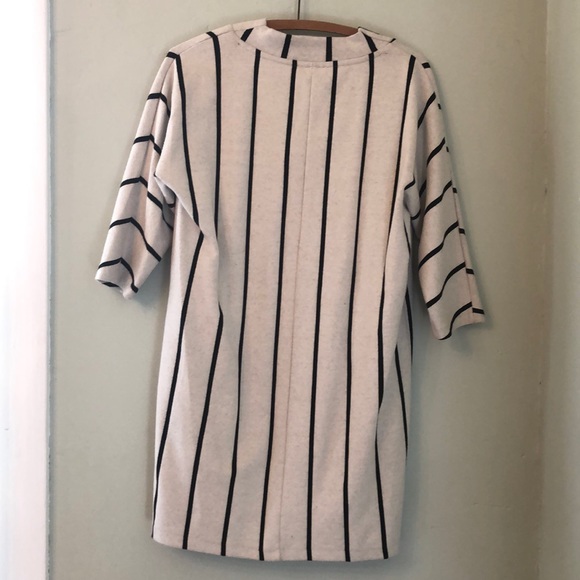 Zara Black and White Sweater Dress with Pockets S - Picture 2 of 2